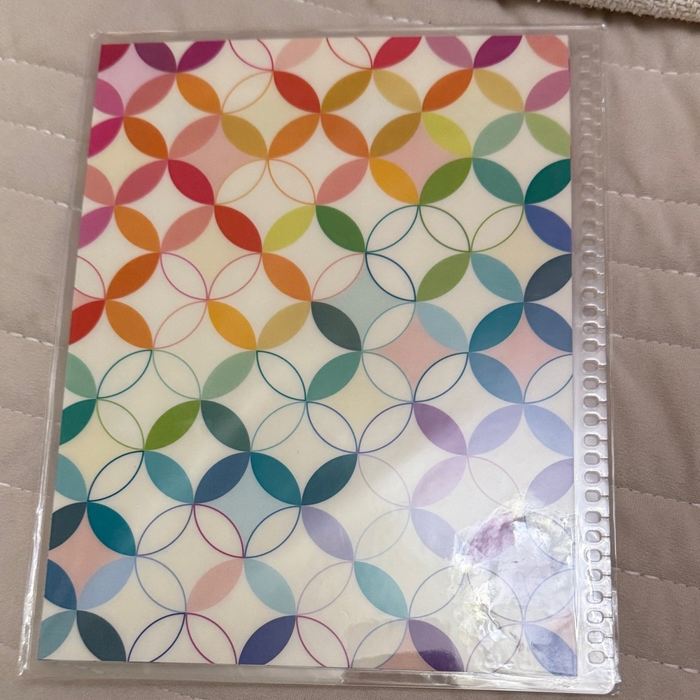 Erin Condren Multicolor Circle Pattern Notebook